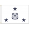 2ft. x 3ft. USCG 3 Star Vice Admiral non Sea-Going Flag H&G