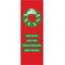 30 x 84 in. Holiday Banner Four Languages Holiday Wreath