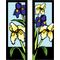 30 x 96 in. Seasonal Banner Iris-Double Sided Design