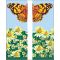 30 x 96 in. Seasonal Banner Butterfly & Daisies-Double Sided Design