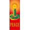 30 x 96 in. Holiday Banner Peace Candle