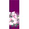 30 x 96 in. Seasonal Banner Dogwood Flowers Purple Fabric