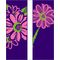 30 x 84 in. Seasonal Banner Pink Daisy-Double Sided Design Canvas