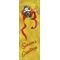 30 x 96 in. Holiday Banner Gold French Horn