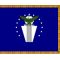 4-1/3 x 5-1/2 ft. - Air Force SES Flag Double side w/ Gold Fringe