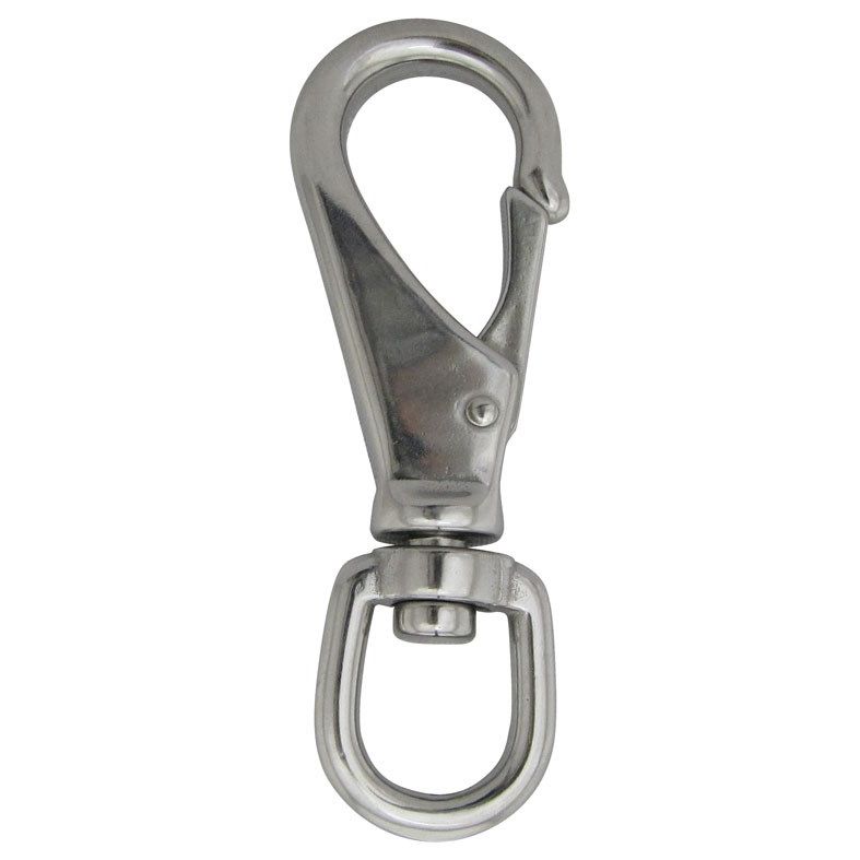 4-3/4in. Stainless Steel Swivel Snap with Large Eye Opening